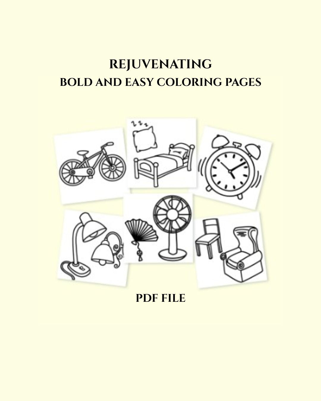 Rejuvenating 6 Bold and Easy Coloring Pages