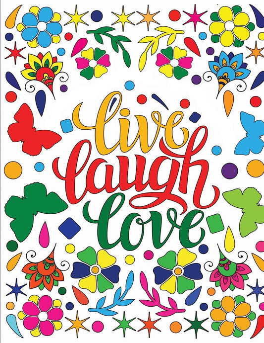 Live, Laugh, Love Coloring Book