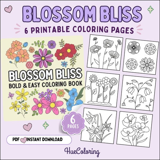 Blossom Bliss 6 Coloring Pages