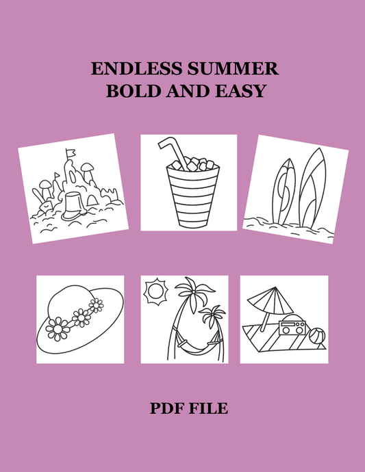 6 Downloadable Endless Summer Coloring Pages
