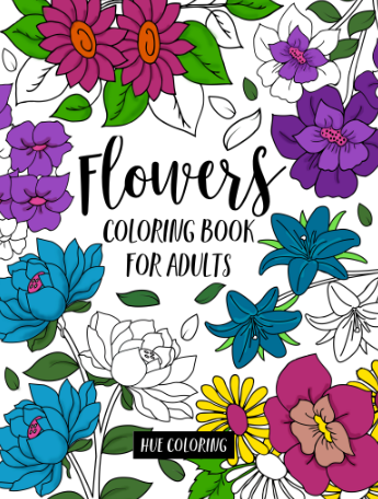 Flowers Coloring Book for Adults