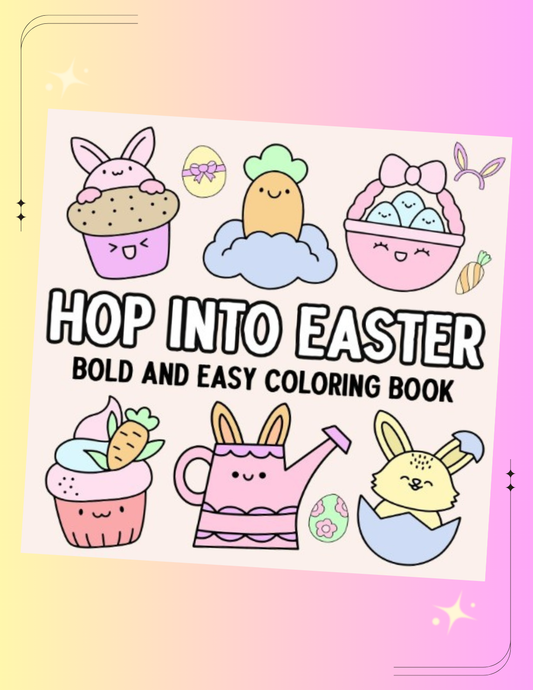 Hop Into Easter: Bold and Easy Coloring Book