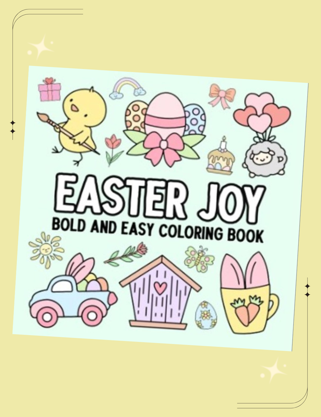 Easter Joy: Bold and Easy Coloring Book