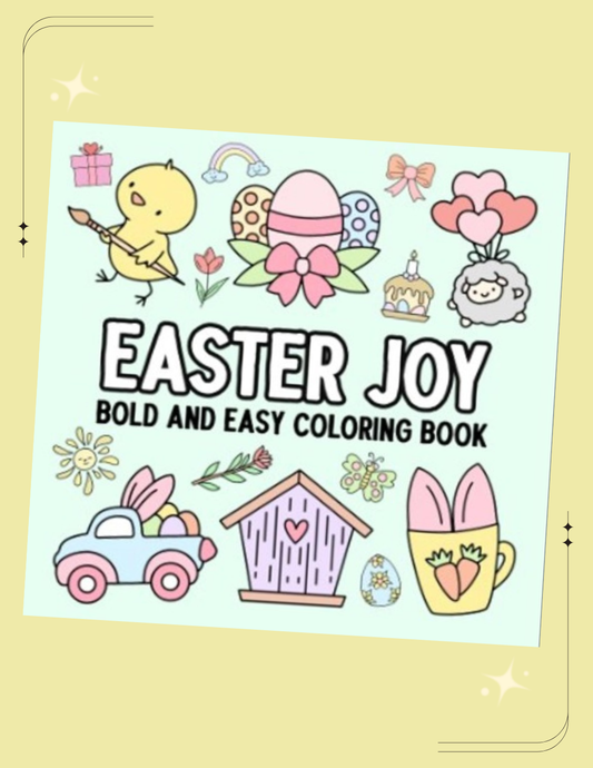 Easter Joy: Bold and Easy Coloring Book