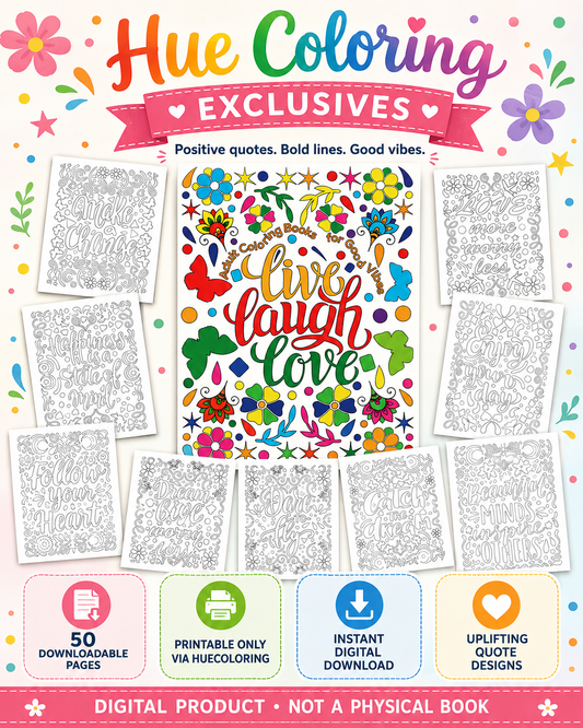 Digital Live, Laugh, and Love Coloring Book