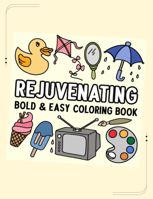 Rejuvenating Bold and Easy Coloring Book