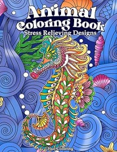 Animal Coloring Book: Stress Relieving Designs