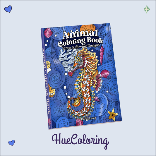 Animal Coloring Book: Stress Relieving Designs