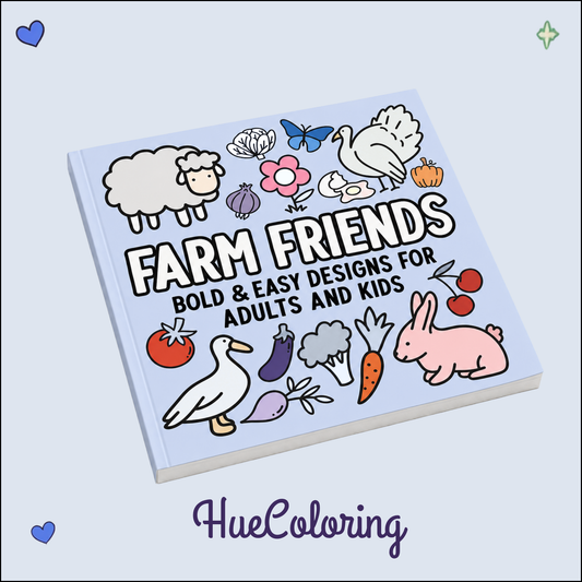 Farm Friends: Bold and Easy Designs for Adults and Kids