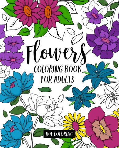 Digital Flowers Coloring Book  50 Beautiful Designs