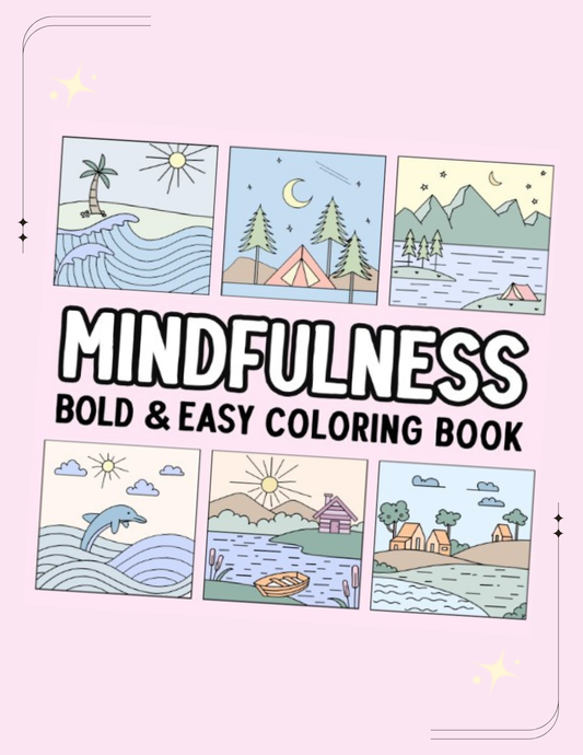 Mindfulness Bold and Easy Coloring Book