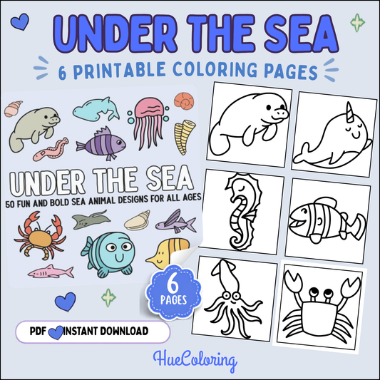 Under the Sea 6 Coloring Pages